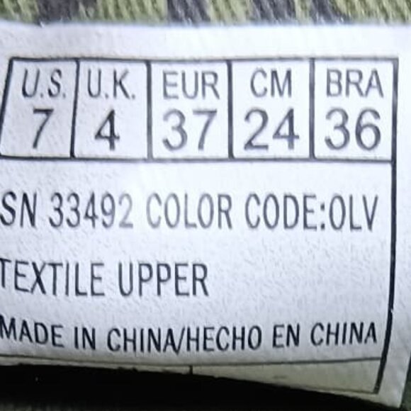 Skechers Bobs B Cute women's sneakers, olive green, with memory foam sz 7 - Picture 6 of 6